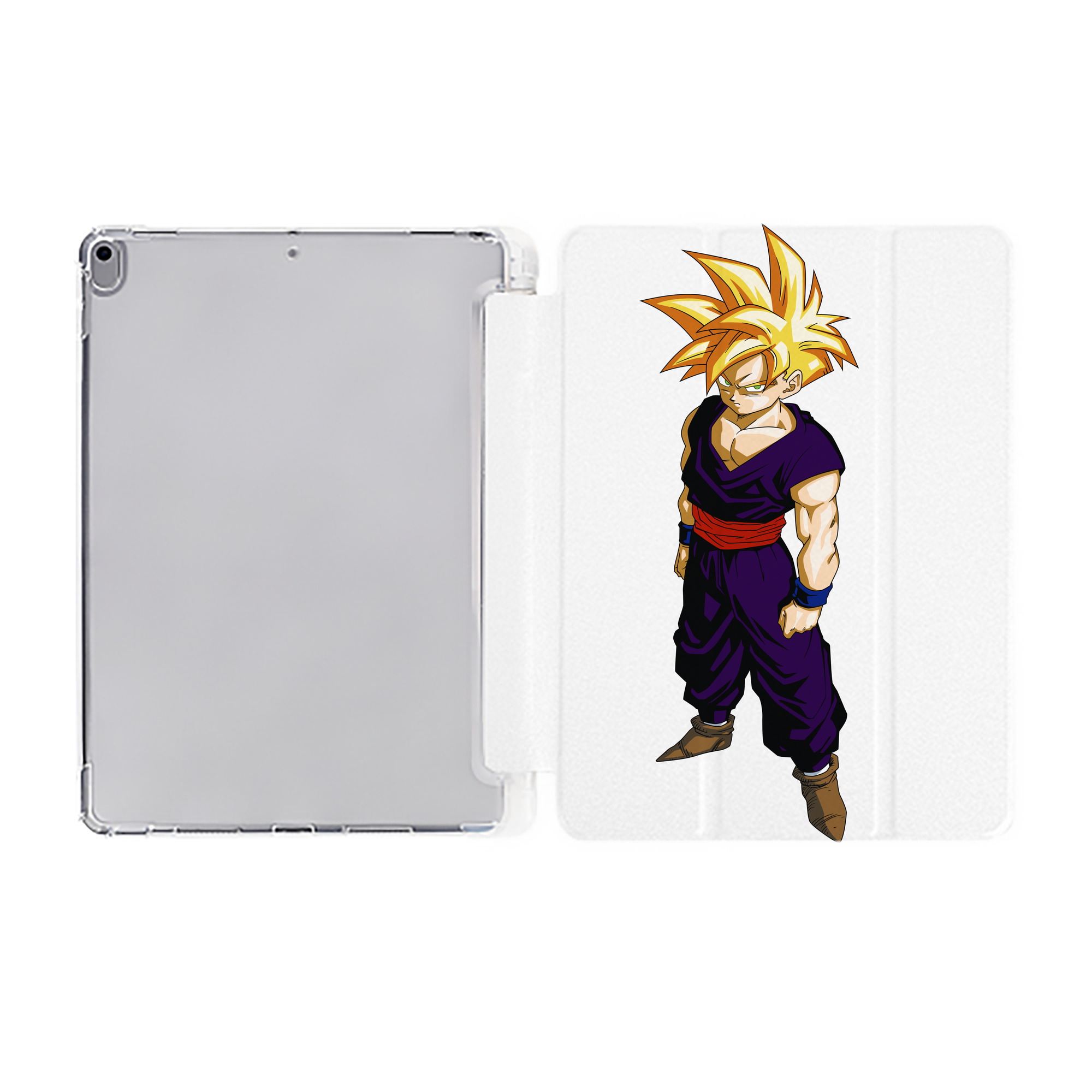 （画像用） ドラゴンボール ベジット DRAGON BALL Vegetto IPad ケース ペン収納付き 三つ折りスタンド PUレザー×シリコン 対応機種9.5/10.5/10.9インチ